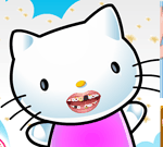Hello Kitty Parlak Dişler